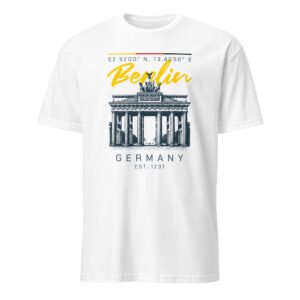 Short-Sleeve Unisex T-Shirt: City Berlin white
