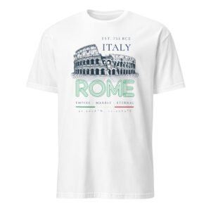 Short-Sleeve Unisex T-Shirt: Rome white