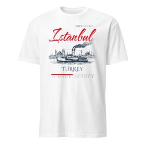 Short-Sleeve Unisex T-Shirt: Istanbul white
